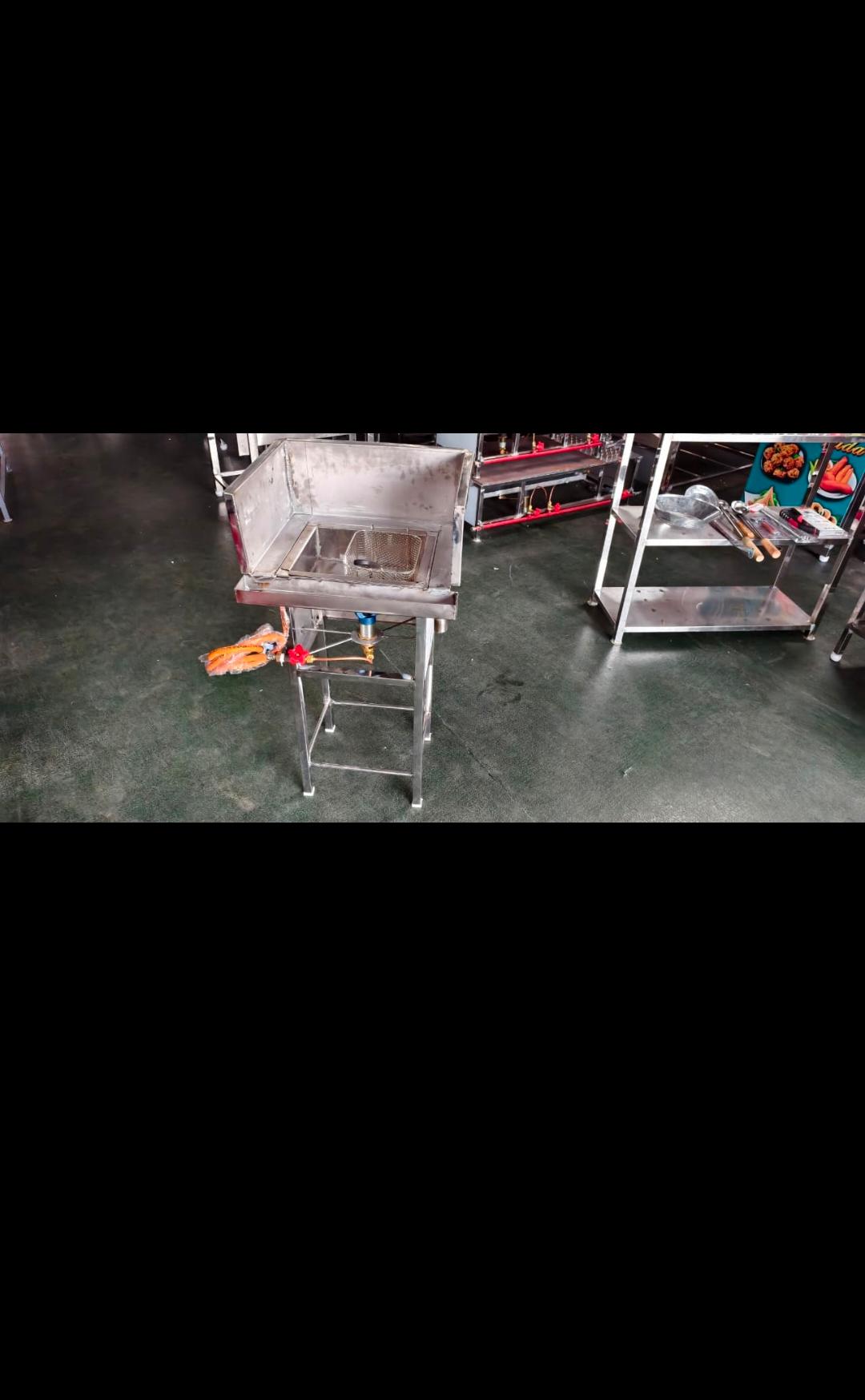 SS Oil Fryer Gas Stove